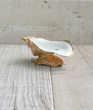 Load image into Gallery viewer, WS Oyster Shell Trinket Dish Blue Hydrangea