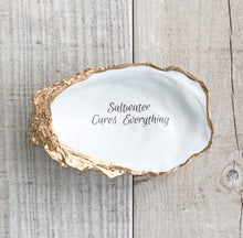 Load image into Gallery viewer, WS Oyster Shell Trinket Dish Salt Water Cures Everything