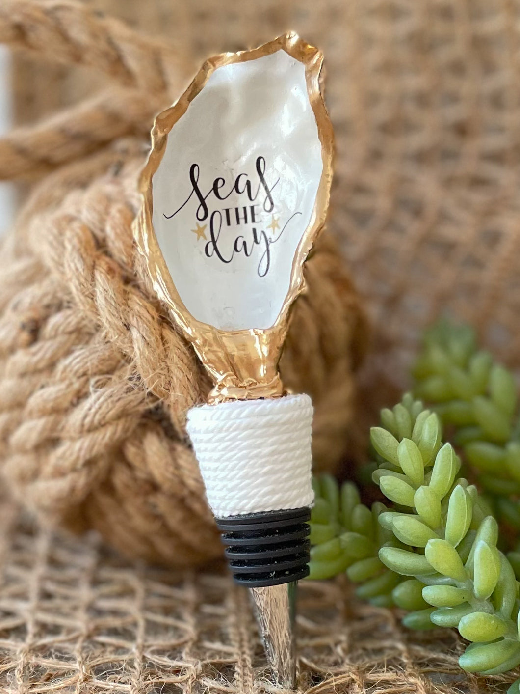 Oyster Shell Bottle Stopper